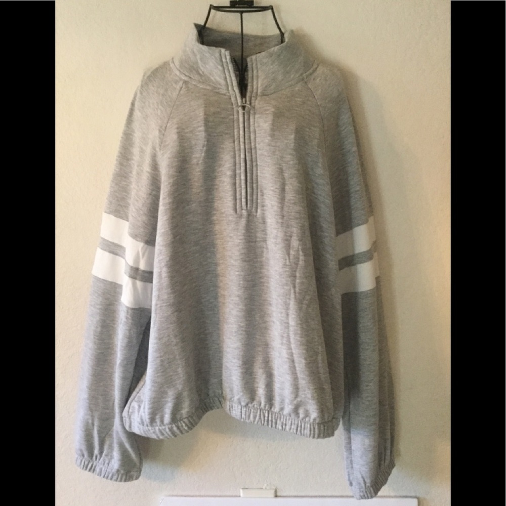 Hippie Rose 🌹 Gray Sweatshirt